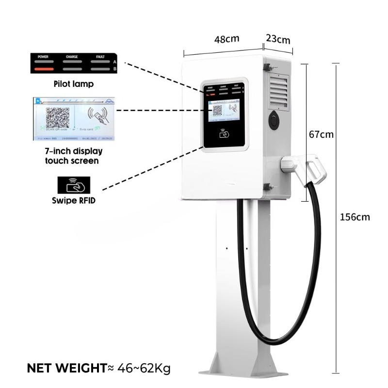 Caricatore EV Rapido OEM da 20 - Dc Fast Charger 30Kw Wallbox Commercial recensione e prezzo